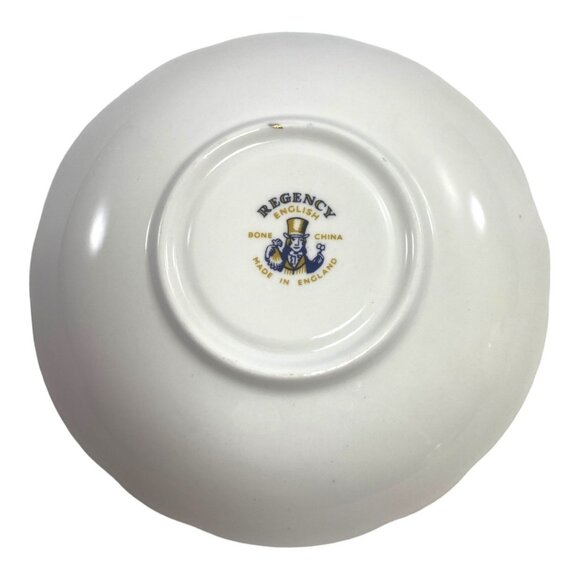 Vintage Regency English Lily of Valley Floral Bone China Teacup & Saucer Set - Picture 10 of 10